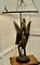 Lampada scultura in legno intagliato uccello africano Senufo, Immagine 11