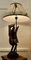 African Senufo Bird Carved Wood Sculpture Lamp 7