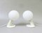 Small Space Age Table Lights in White, 1970s, Set of 2 3