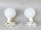 Small Space Age Table Lights in White, 1970s, Set of 2 7