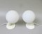 Small Space Age Table Lights in White, 1970s, Set of 2, Image 4