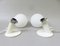 Small Space Age Table Lights in White, 1970s, Set of 2 8