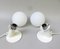 Small Space Age Table Lights in White, 1970s, Set of 2 9