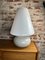 Italienische Vintage Lampe aus beigem Opalinglas, 1980er 5