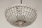 Hollywood Regency Crystal Glass and Chrome Chandelier, 1960s, Image 8