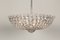 Lustre Hollywood Regency en Verre de Cristal et Chrome, 1960s 4