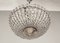 Hollywood Regency Crystal Glass and Chrome Chandelier, 1960s 7