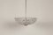 Hollywood Regency Crystal Glass and Chrome Chandelier, 1960s, Image 5