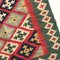 Alfombra Kilim de Anatolia vintage de tejido plano de lana, años 60, Imagen 8