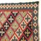 Alfombra Kilim de Anatolia vintage de tejido plano de lana, años 60, Imagen 5