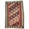Alfombra Kilim de Anatolia vintage de tejido plano de lana, años 60, Imagen 1