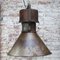 Lámpara colgante industrial Mid-Century de metal en marrón óxido, Imagen 10