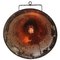 Lámpara colgante industrial Mid-Century de metal en marrón óxido, Imagen 5