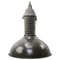 Vintage Dutch Industrial Pendant Light in Black Enamel from Philips, Image 1