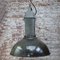 Lámpara colgante industrial holandesa vintage de esmalte negro de Philips, Imagen 5