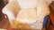 Sofá y butacas vintage de plumón y damasco, años 70. Juego de 3, Imagen 12