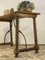 19th Century Spanish Table with Wrought Iron Fixings and Lentil leg, Image 7