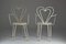 Mathieu Matégot zugeschriebener französischer Heart Chair aus Metall, 1950er 5