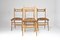 Vintage Italian Wooden Dining Chairs, 1950s, Set of 4 3