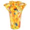 Mehrfarbige Italienische Vase aus Muranoglas, 1970er 1