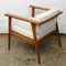 Vintage Teak and Boucle Angular Armchair, 1960s, Image 11