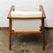 Fauteuil Angulaire Vintage en Teck et Boucle, 1960s 6