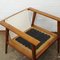 Fauteuil Angulaire Vintage en Teck et Boucle, 1960s 16