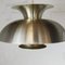 Vintage Scandinavian Pendant Lamp in Brass with Yellow Upper, 1970s 10