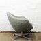 Egg Chair vintage girevole blu/grigia, anni '70, Immagine 6