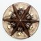 Star Lamps in Brown and Beige Ceramic, Germany, 1970s, Set of 2 10