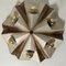 Star Lamps in Brown and Beige Ceramic, Germany, 1970s, Set of 2 4