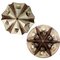 Star Lamps in Brown and Beige Ceramic, Germany, 1970s, Set of 2 2