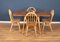 Model 383 Dining Table and Windsor Kitchen Dining Chairs by Lucian Ercolani for Ercol, Set of 5 7