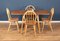 Model 383 Dining Table and Windsor Kitchen Dining Chairs by Lucian Ercolani for Ercol, Set of 5, Image 4