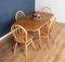 Model 383 Dining Table and Windsor Kitchen Dining Chairs by Lucian Ercolani for Ercol, Set of 5 9