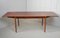 Swedish Modern Teak and Beech Dining Table or Desk attributed to Nils Jonsson for Hugo Troeds, 1960s, Image 6