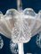 Lámpara de araña Ninfea Art Déco de cristal de Murano atribuida a Barovier Italy, años 40, Imagen 5