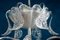 Lámpara de araña Ninfea Art Déco de cristal de Murano atribuida a Barovier Italy, años 40, Imagen 8