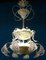 Lámpara de araña Ninfea Art Déco de cristal de Murano atribuida a Barovier Italy, años 40, Imagen 12