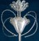 Lámpara de araña Ninfea Art Déco de cristal de Murano atribuida a Barovier Italy, años 40, Imagen 3