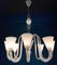 Art Deco Murano Glass Chandelier attributed to Venini, 1940s 8