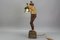 Grande scultura in legno intagliato a mano Uomo con lanterna, anni '30, Immagine 7