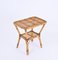 French Riviera Side Table in Rattan, Bamboo and Wicker, Italy, 1960s, Image 12