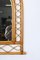 Espejo de arco de la Riviera francesa de ratán, mimbre y bambú, Italia, años 60, Imagen 10
