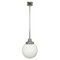 Bauhaus Pendant Light with Opaline Glass Shade, 1920s 2