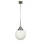 Bauhaus Pendant Light with Opaline Glass Shade, 1920s 1