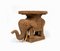 Mesa de centro Elephant de ratán y mimbre al estilo de Vivai Del Sud, Italia, años 60, Imagen 11