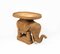 Mesa de centro Elephant de ratán y mimbre al estilo de Vivai Del Sud, Italia, años 60, Imagen 3