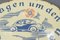 Cartel VW Beetle esmaltado, años 30, Imagen 3