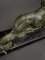 Statua Art Deco Greyhound in bronzo su supporto in marmo nero, Immagine 10